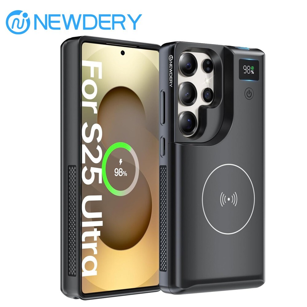 S25 Ultra Wireless Power Bank Case 10000mAh for Samsung S25 Ultra