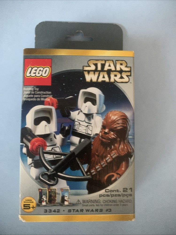 STAR WARS LEGO 3342 -- #2 Chewy, 2 Biker Scouts -- RARE  SEALED  RETIRED