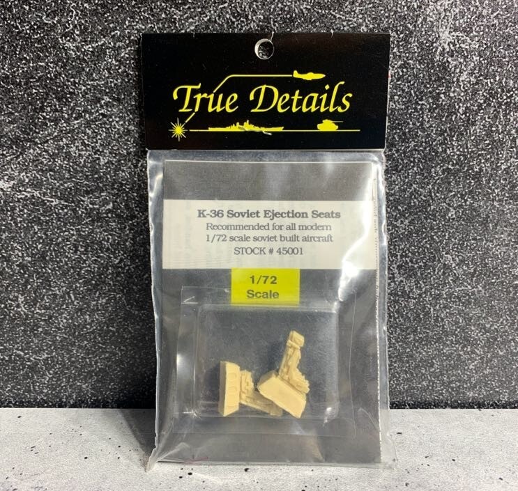 1/72 True Details- 45001 K-36 Soviet Ejection Seats - Made in USA - NEW