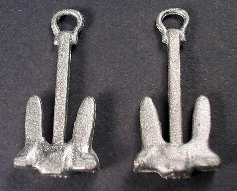STOCKLESS ANCHOR O On30 Model Railroad Boat Ship Unpainted Pewter Detail FR1395