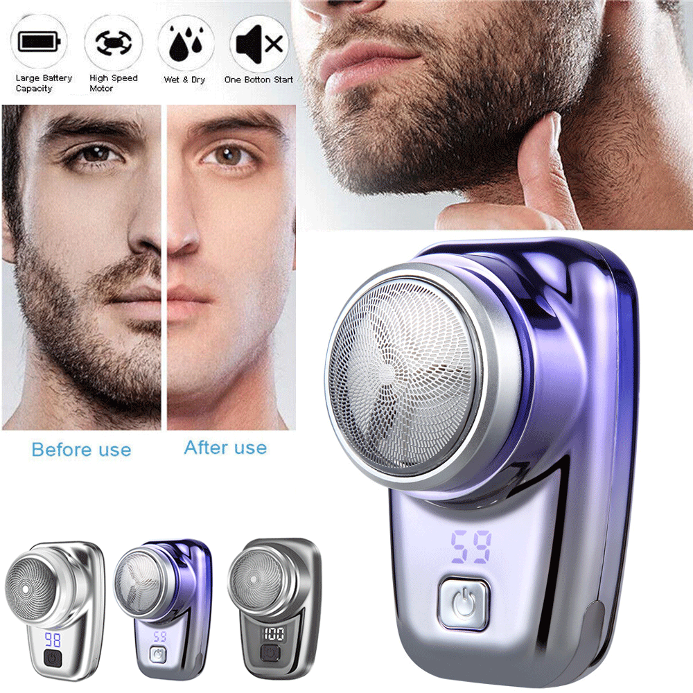 TOP Mini shaver Electric Shaver For Men Razor Beard Trimmer USB Recharge US BK78