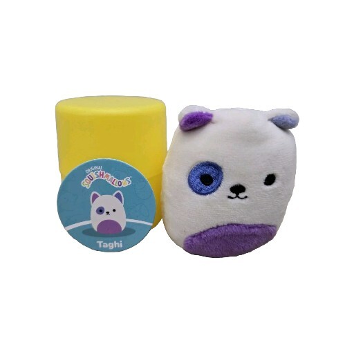 Squishmallows TAGHI The Bull Terrier Puppy Dog 2.5