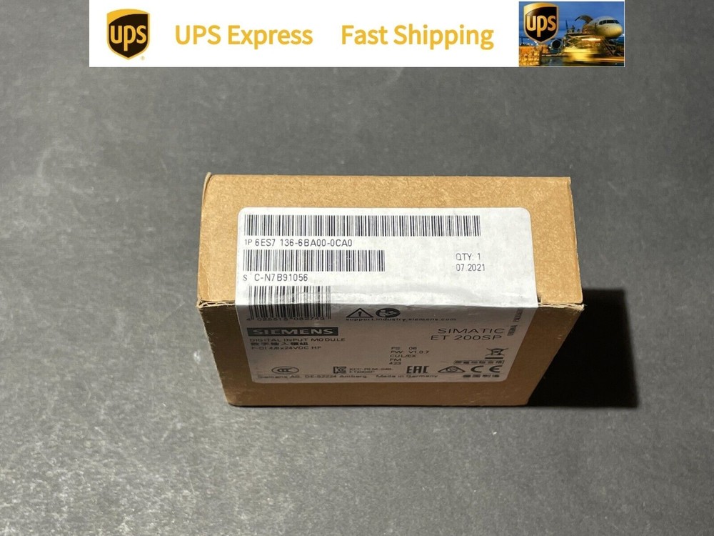 6ES7 136-6BA00-0CA0 SIEMENS PLC Factory Sealed Spot Goods UPS Expedited Shipping