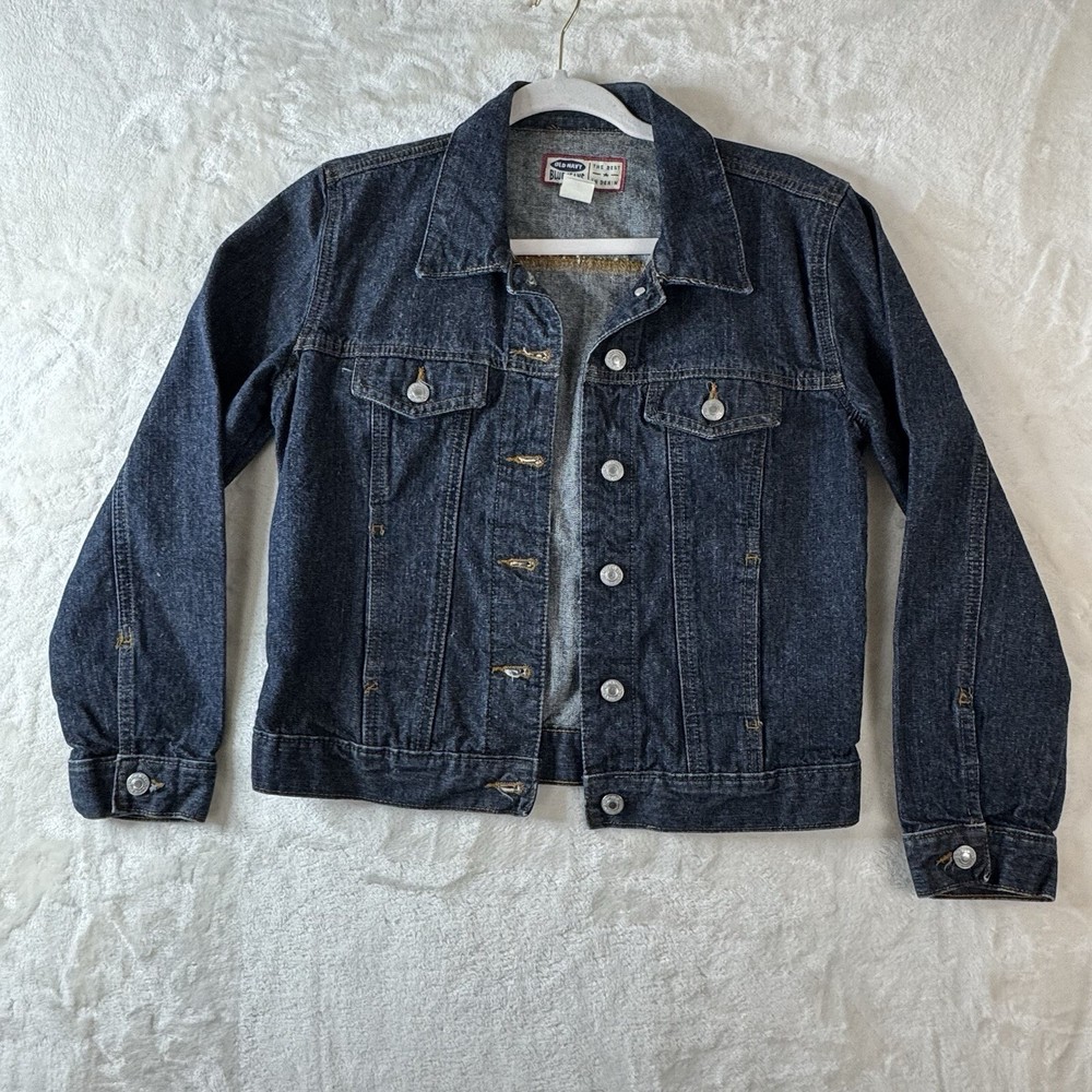 Vintage Old Navy Blue Jeans Men’s Small Denim Trucker Jean Jacket Mexico 54023