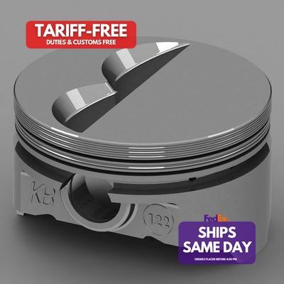 Kb Pistons KB122.030, Set of 8 Aluminum Sbc Flat Top Piston Set 4.030 Bore -7Cc