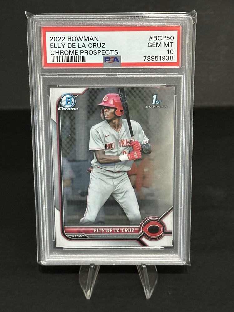 Elly De La Cruz 2022 Bowman Chrome PSA 10 Gem Mint Reds Rookie Card
