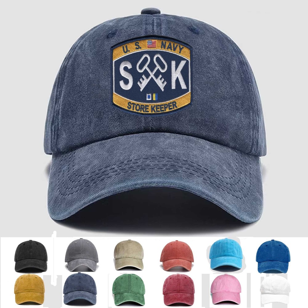 Custom Embroidered Hat SK-Deck Rating Storekeeper, Veteran Cap, Trucker Hat,Gift