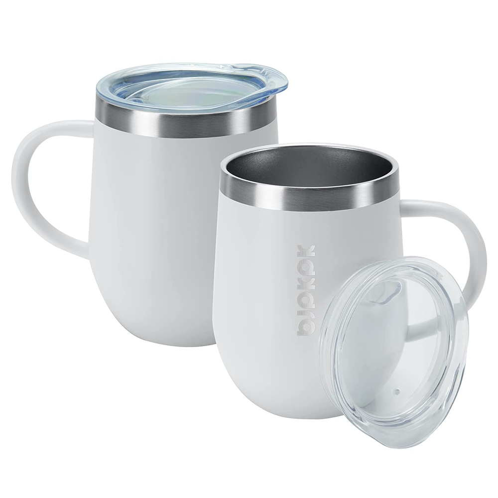 2 Pcs Insulated Coffee Mug, 12 Oz Stainless Steel Insulated Coffee Tumbler with