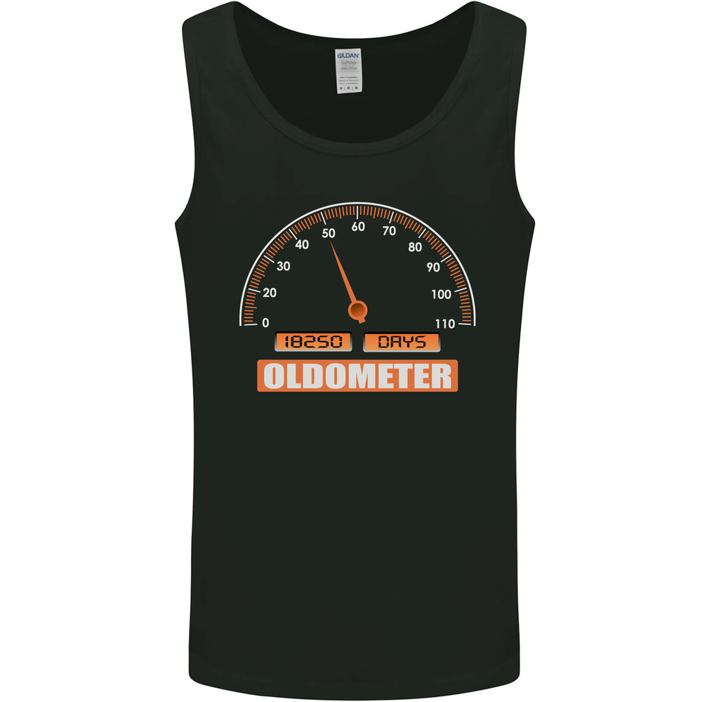 50th Birthday 50 Year Old Ageometer Funny Mens Vest Tank Top