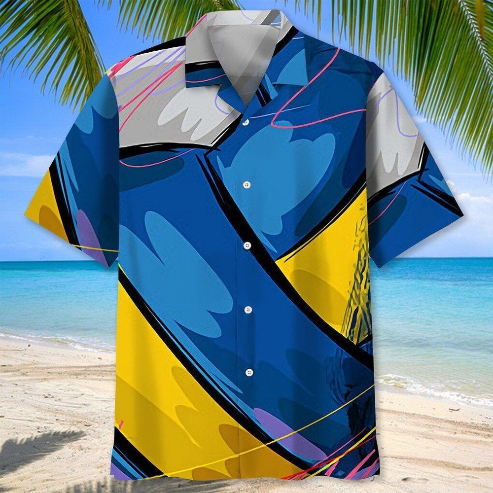 Volleyball Colorful Hawaiian Shirt Volleyball Pattern 3D Shirt Gift for Volleyb