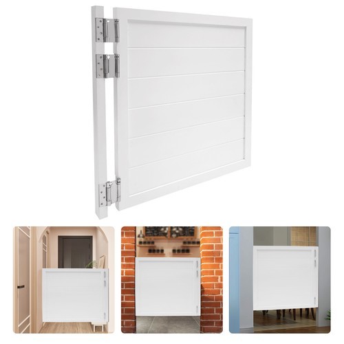 White Cafe Door Swinging Door Pine Wood Saloon Door Includes Hinges for Kitchen
