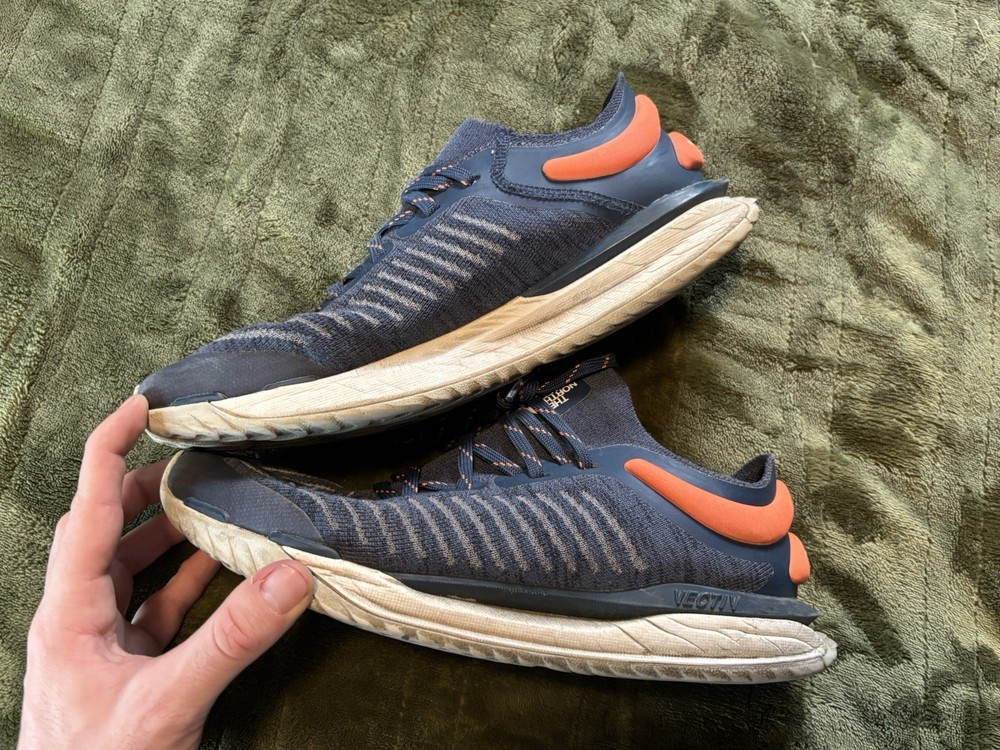 The North Face Vectiv Escape Knit Shoes Mens 9.5 Blue Orange Running Sneakers