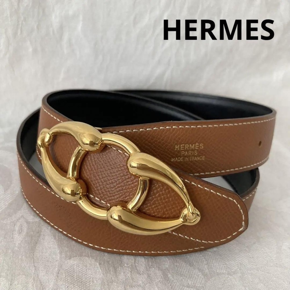 HERMES Chaine dAncre Womens Belt 75mm Anchor Chain Buckle