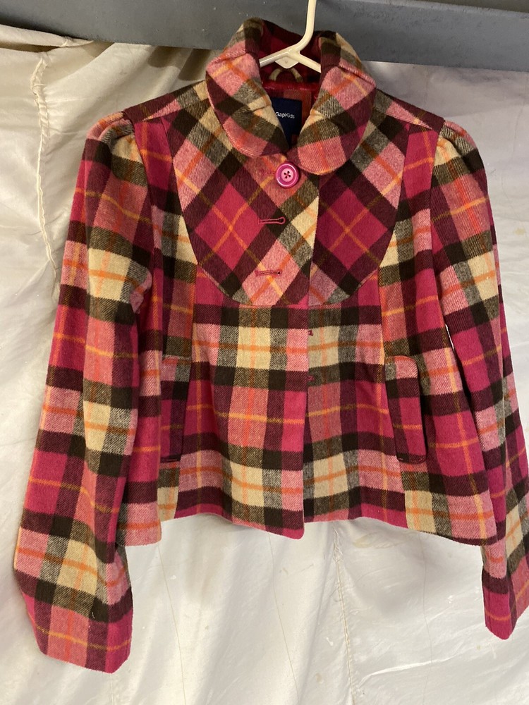 Girls JACKET SWING COAT Wool Blend lined girls GapKids XL (12) NICE CLEAN
