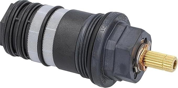 Hansgrohe 94282000 3/4-Inch Brass Thermostatic Cartridge Replacement for Showers and Faucets