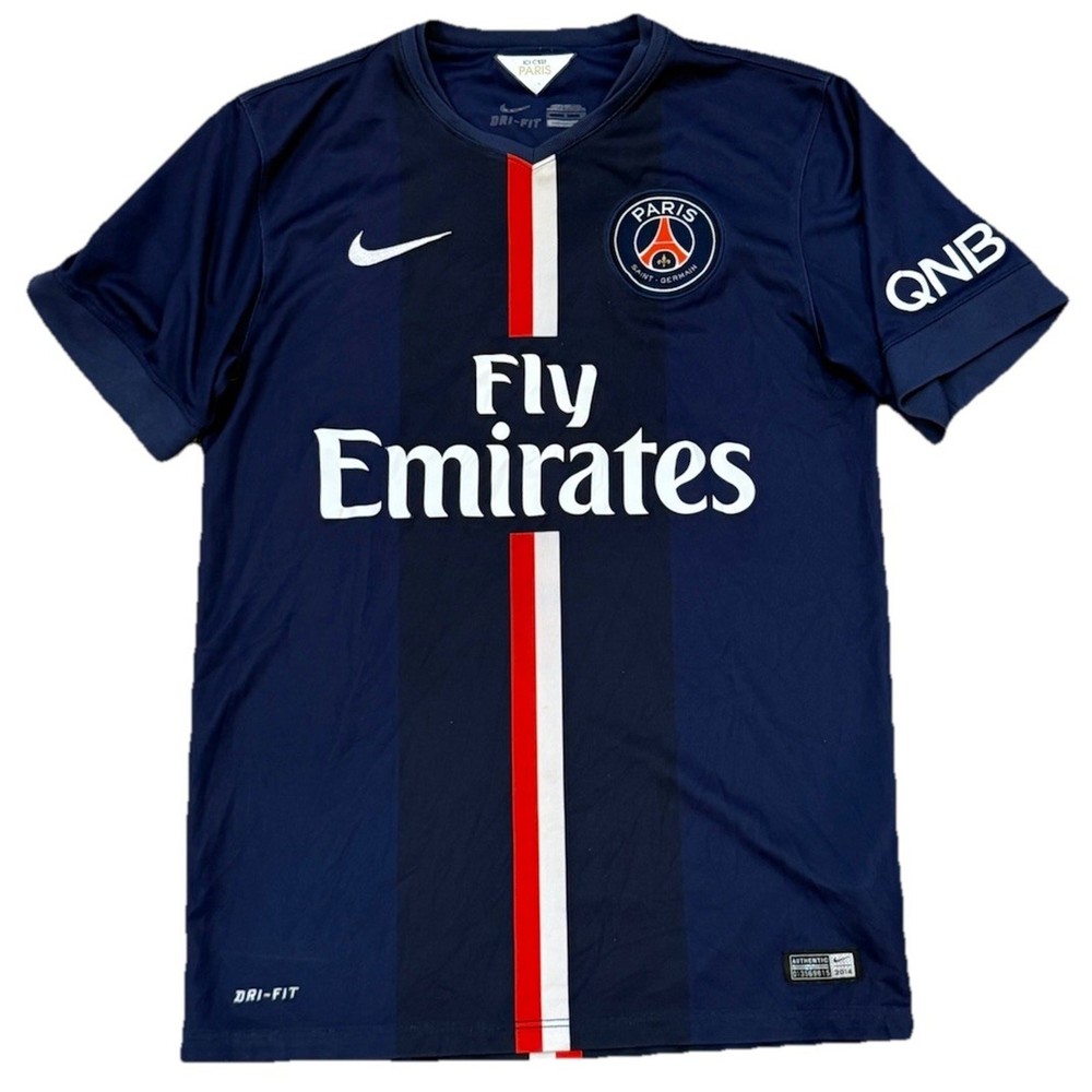 NIKE PSG Paris Saint-Germain 14/15 Home Jersey Tee Blue Men’s Size Small