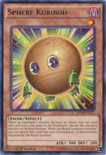 Sphere Kuriboh MP16-EN121 1st Ed Rare NM Yu-Gi-Oh Card  