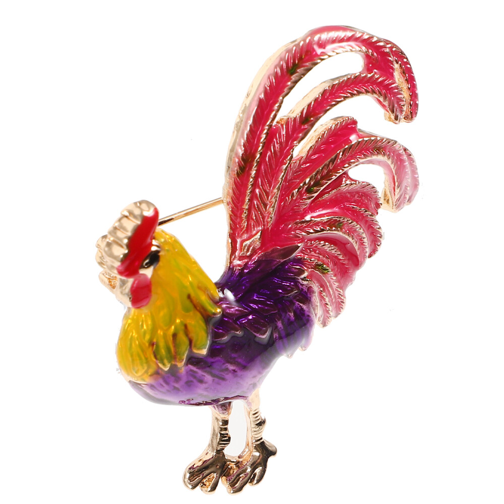 Hat Pin Rooster Lapel Pin Clothes Brooch Decorative Lapel Pin Aesthetic Brooch