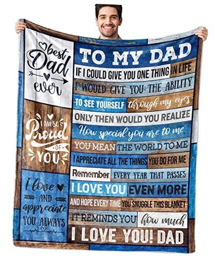 Dad Birthday Gift Birthday Gifts for Dad from Daughter 50 x 60 Inch Dad Gifts