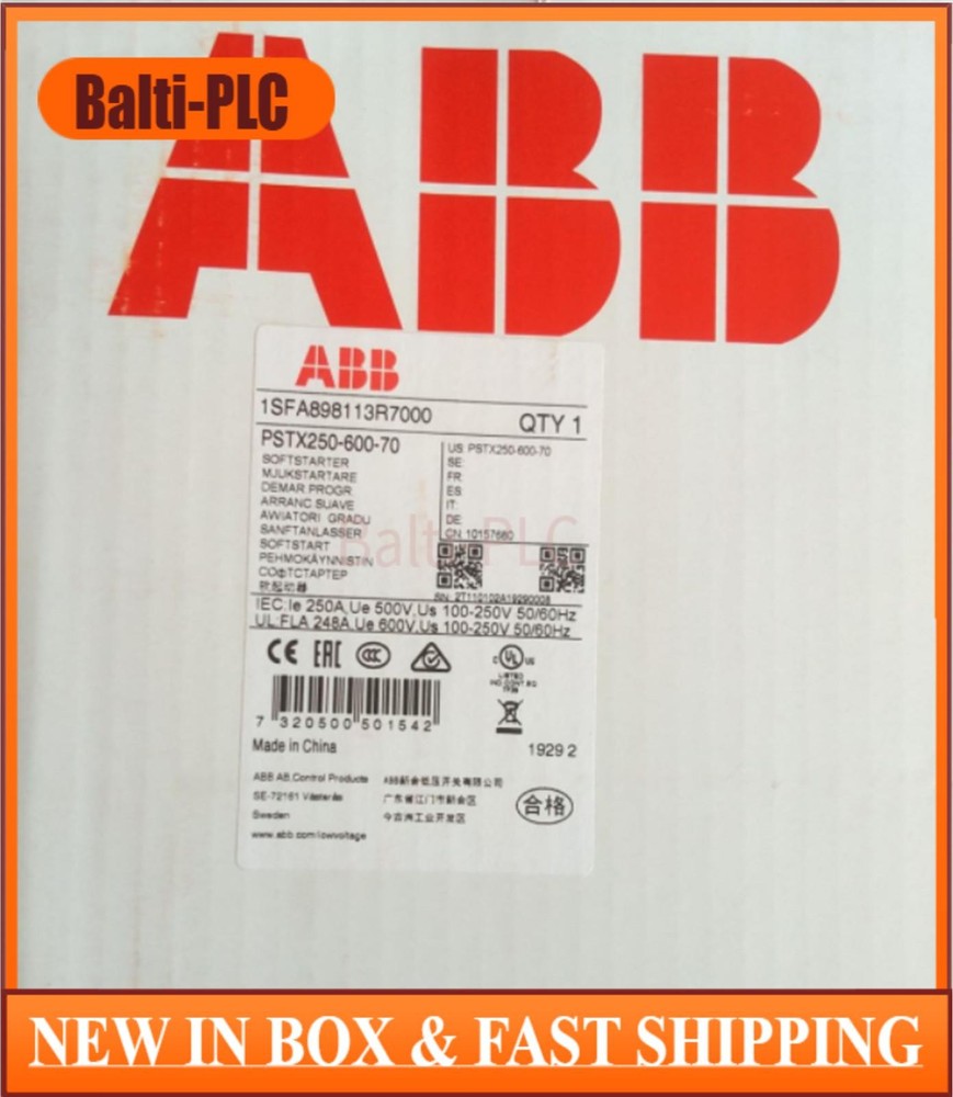 New ABB 1SFA898113R7000 PSTX250-600-70 Soft Starter Expeidted Ship US Free TAX