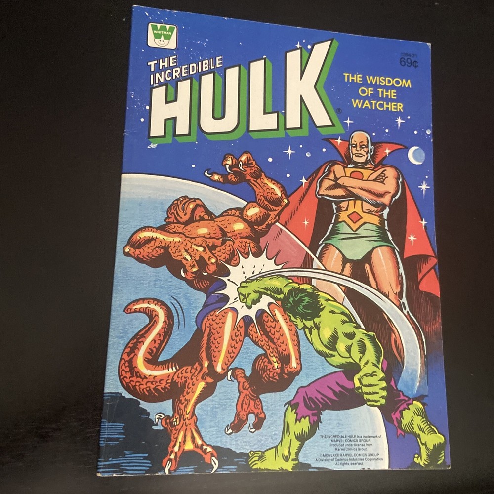 NEW VINTAGE 1980 Marvel Incredible Hulk Coloring Book - Wisdom of the Watcher