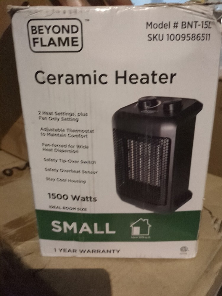 Beyond Flame 1500-Watt Electric Personal Ceramic Space Heater-Small