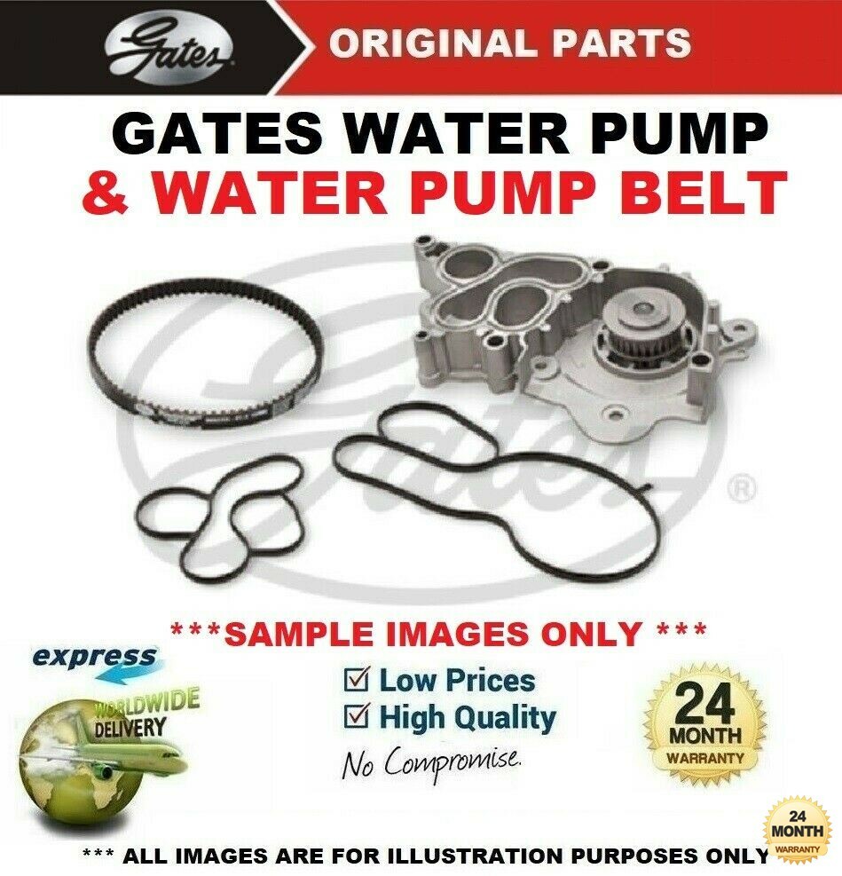 GATES WATER PUMP &  WATER PUMP BELT for VW UP 1.0 2011->