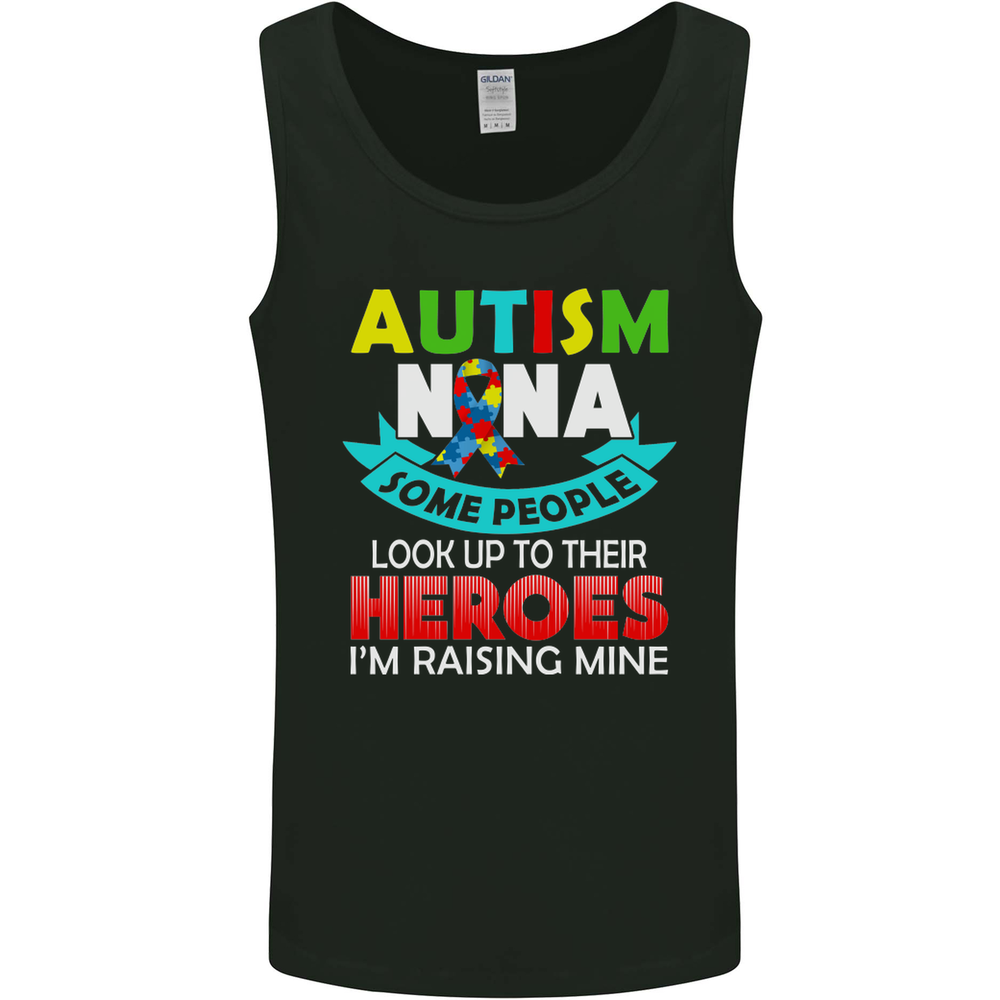 Autism Nana Grandparents Autistic ASD Mens Vest Tank Top