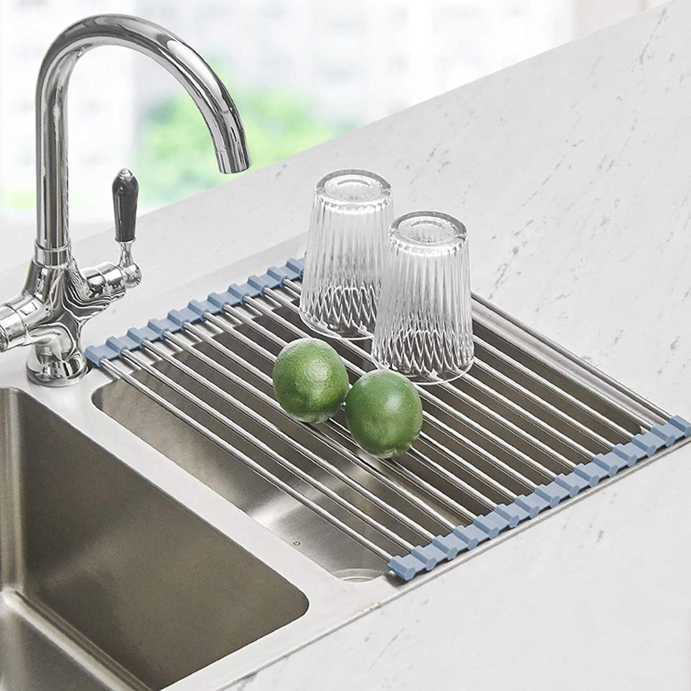 Roll up Dish Drying Rack, over the Sink Dish Drying Rack Kitchen Rolling Dish Dr