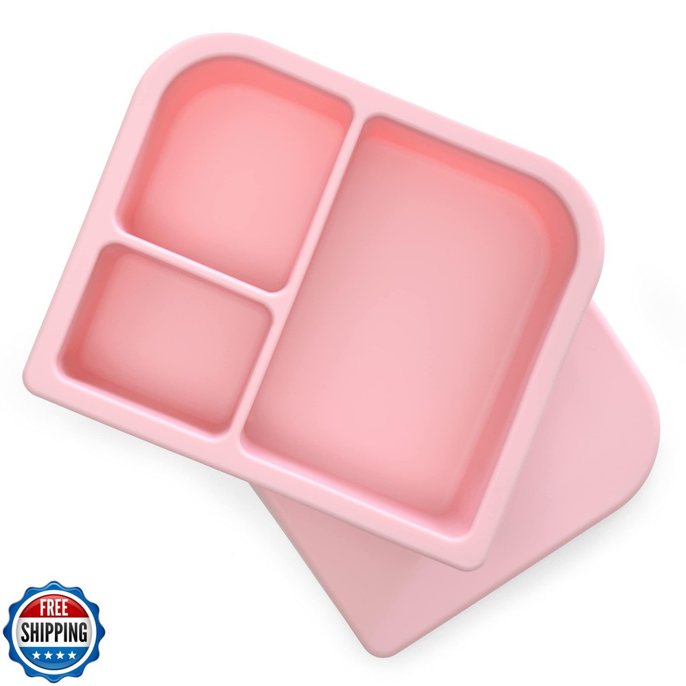 PrimaStella Unbreakable Leak-Proof Silicone Lunch Box for Kids and Adults