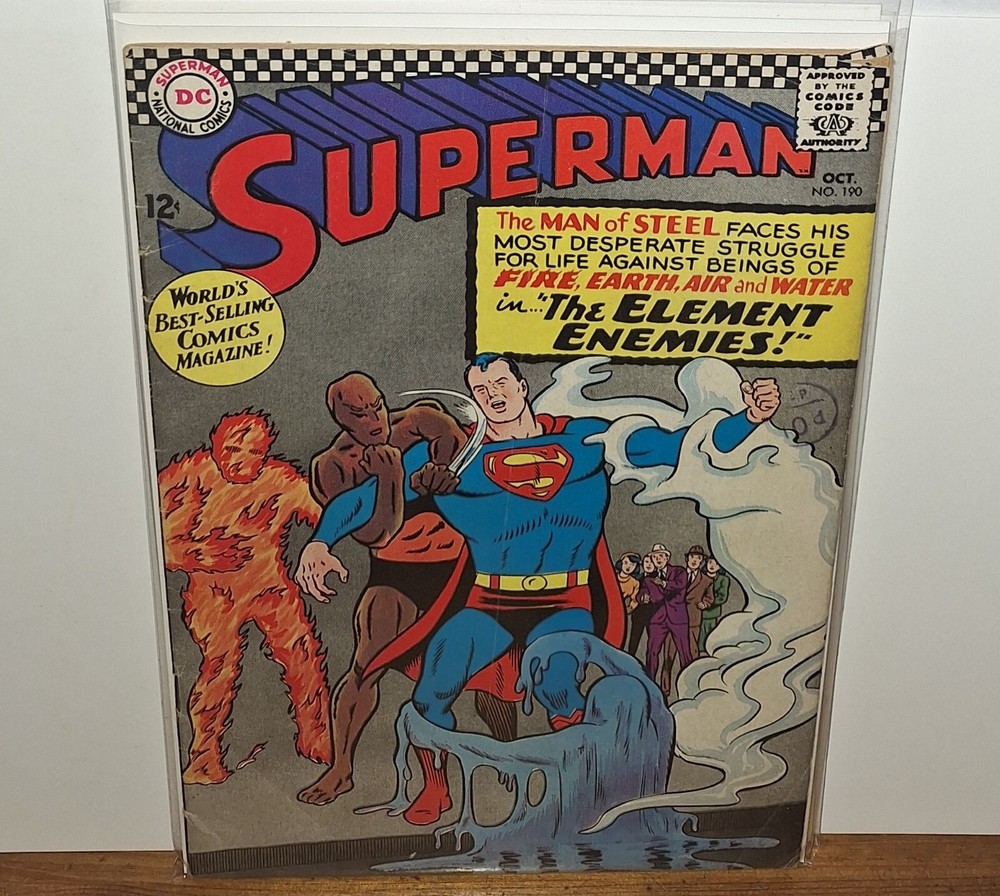 SUPERMAN #190 VOL 1 1966 CURT SWAN COVER SILVER AGE DC COMICS RARE