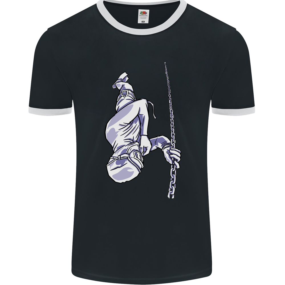 Freediving Chain Diver Scuba Diving Mens Ringer T-Shirt FotL