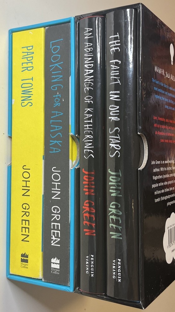 The John Green Collection Books x4 Box Sets Paper Towns Fault In Our Stars