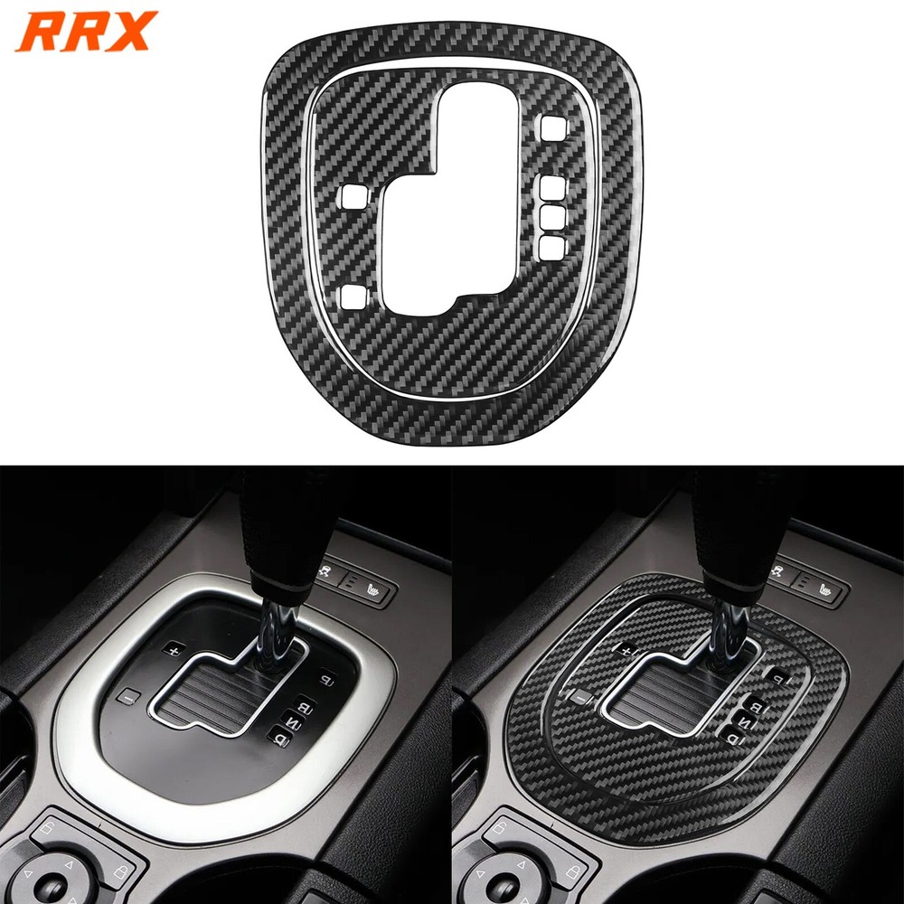 2x Real Carbon Fiber Console Gear Shift Panel Cover For Holden Commodore 2006-12