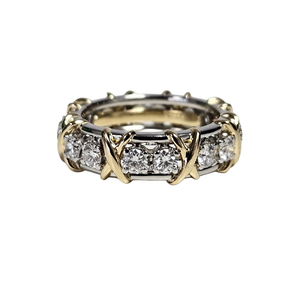 Tiffany & Co. Schlumberger Sixteen Stone Diamond Ring