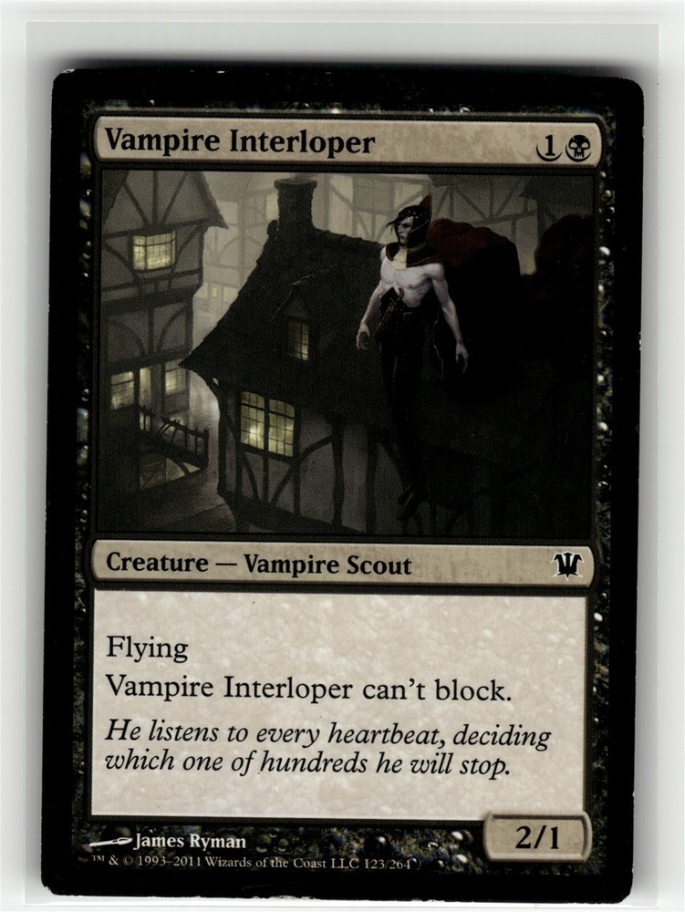 Vampire Interloper Innistrad #123 ISD HP MTG Card Rare Collectible