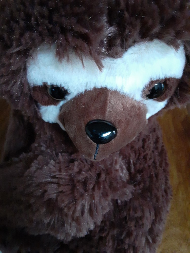 New plush animal children Travel and adventure backpack  Sloth three toes NWT