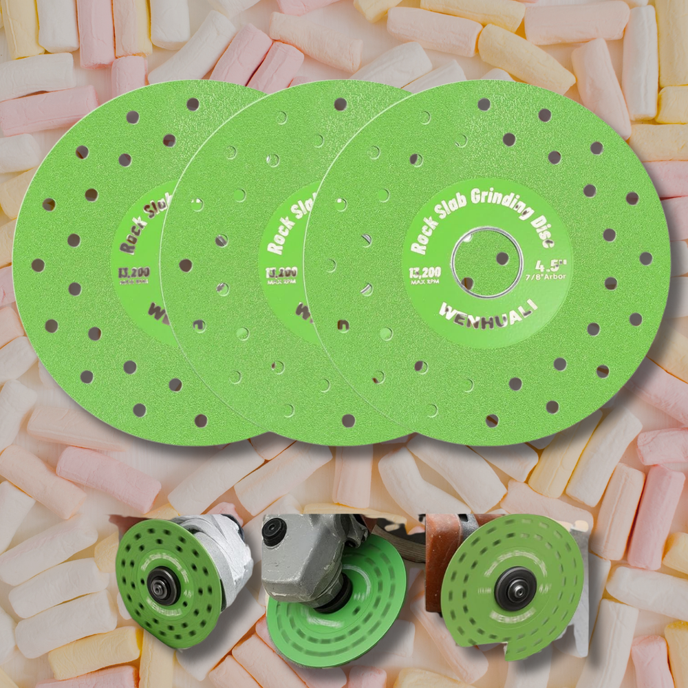 3PCS Rock Plate Flat Grinding Blade Tile Chamfering Cutting and Sanding Blade