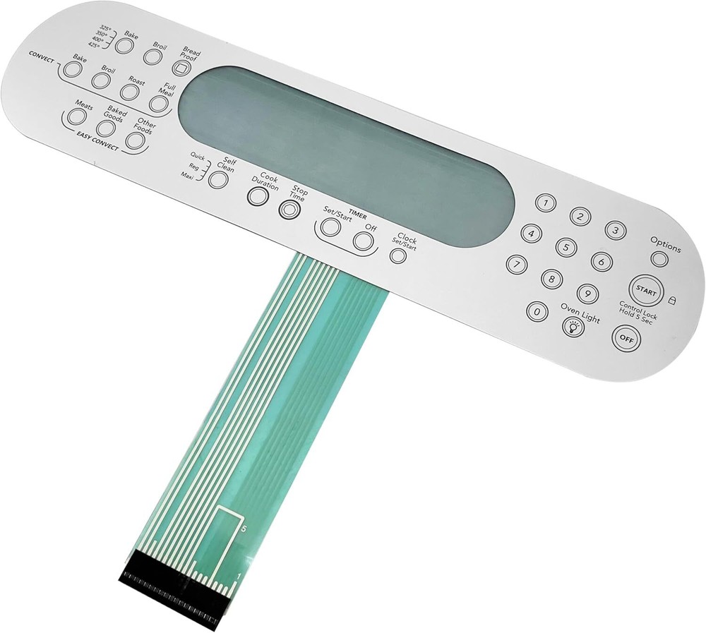 Switch Membrane for Whirlpool Range 9756559ES No Metal Plate