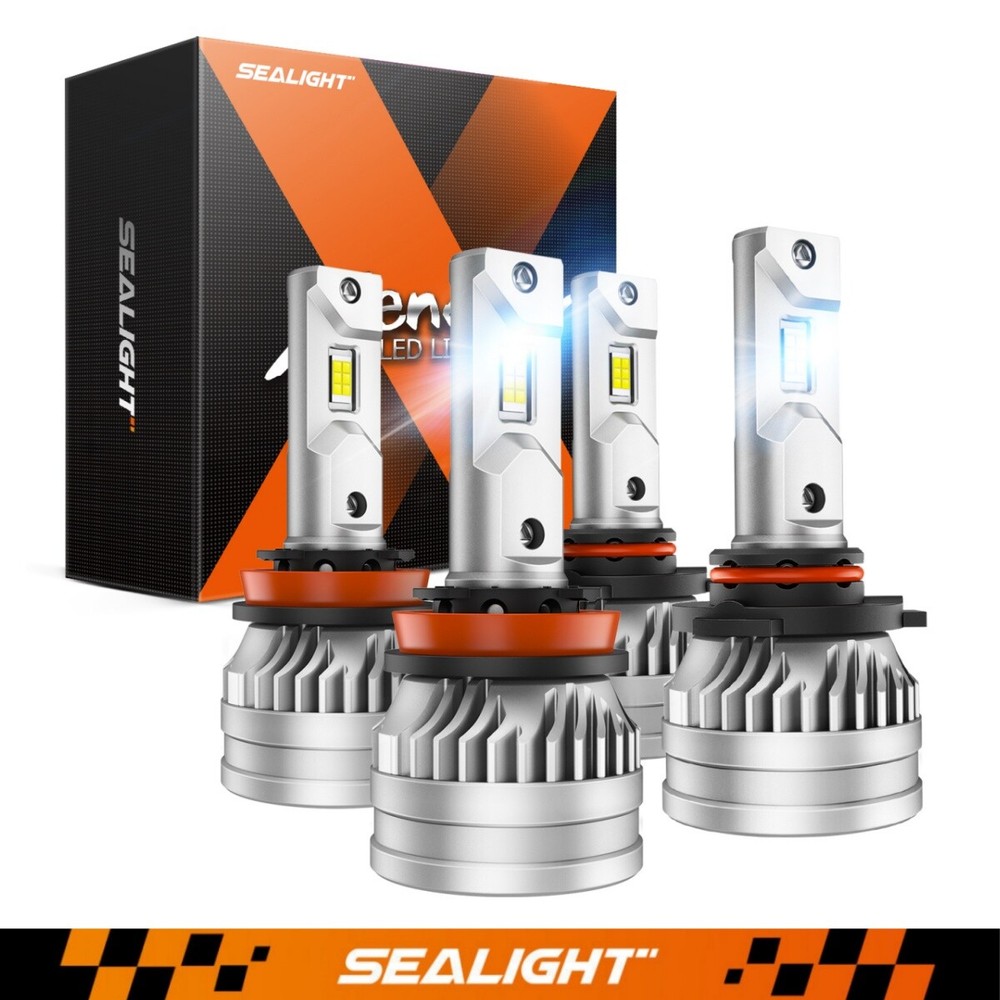 SEALIGHT 9005 H11 LED Headlight Bulbs 48000LM Super Bright White 6500K High Beam