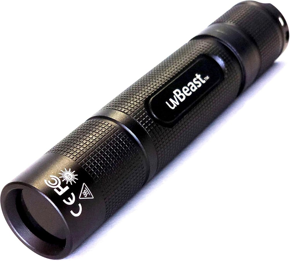 High-Power Portable 365nm UV LED Flashlight with Accidental Operation Protection