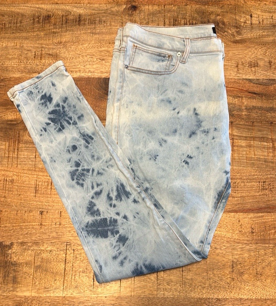 Fashion Nova Men's Bleached Distressed Skinny Jeans Size 38 (9)