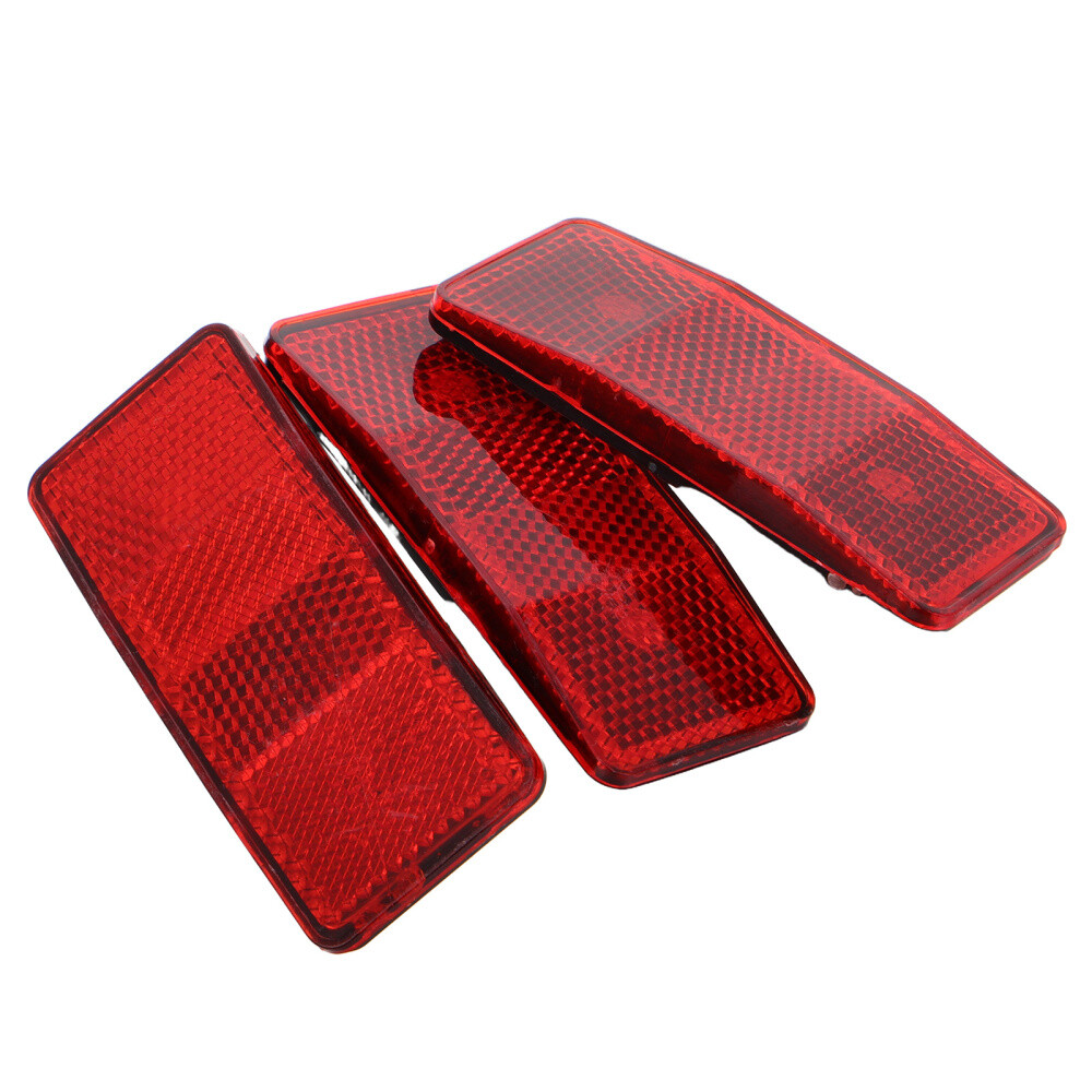 3Pcs Bike Rear Wheel Reflectors for Safe Cycling Visibility