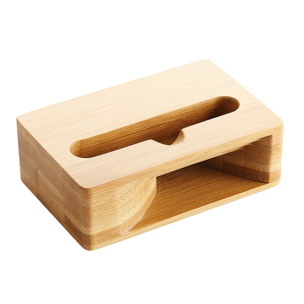 Phone Stand Wood Bamboo Mobile Phone/TabletiPad Stand With Wood Loudspeaker