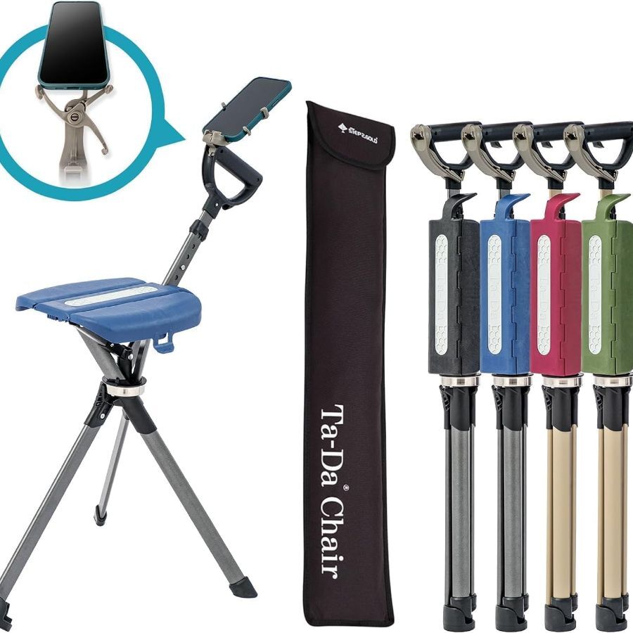 Chair Series 2 PRO,Portable Trekking Hiking Pole,Folding Walking Stick with Seat
