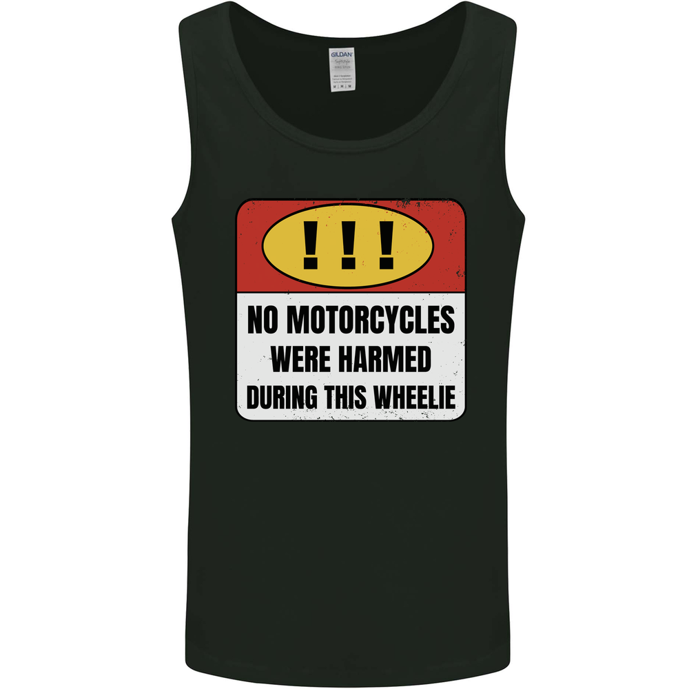 Funny Wheelie Motorbike Motocross MotoX Mens Vest Tank Top