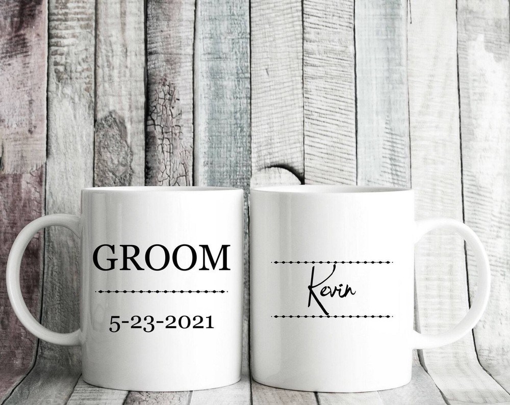 Groom Mug Name Personalized Gift Groom Coffee Mug Wedding Gift From Bride To