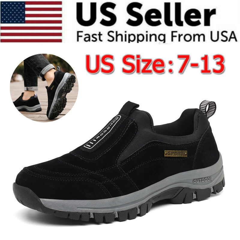 Men Slip-On Loafers Casual Athletic Walking Sneakers for Outdoor Sports
