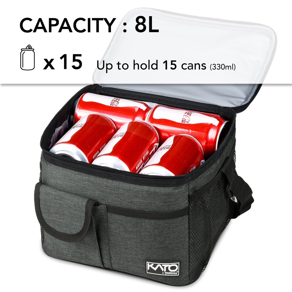 Insulated Reusable Lunch Bag for Work School Picnic Beach Men Women