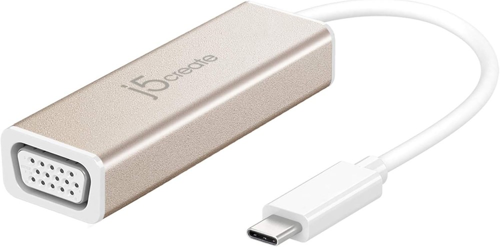 J5create USB Type-C to VGA Adapter Silver - JCA111